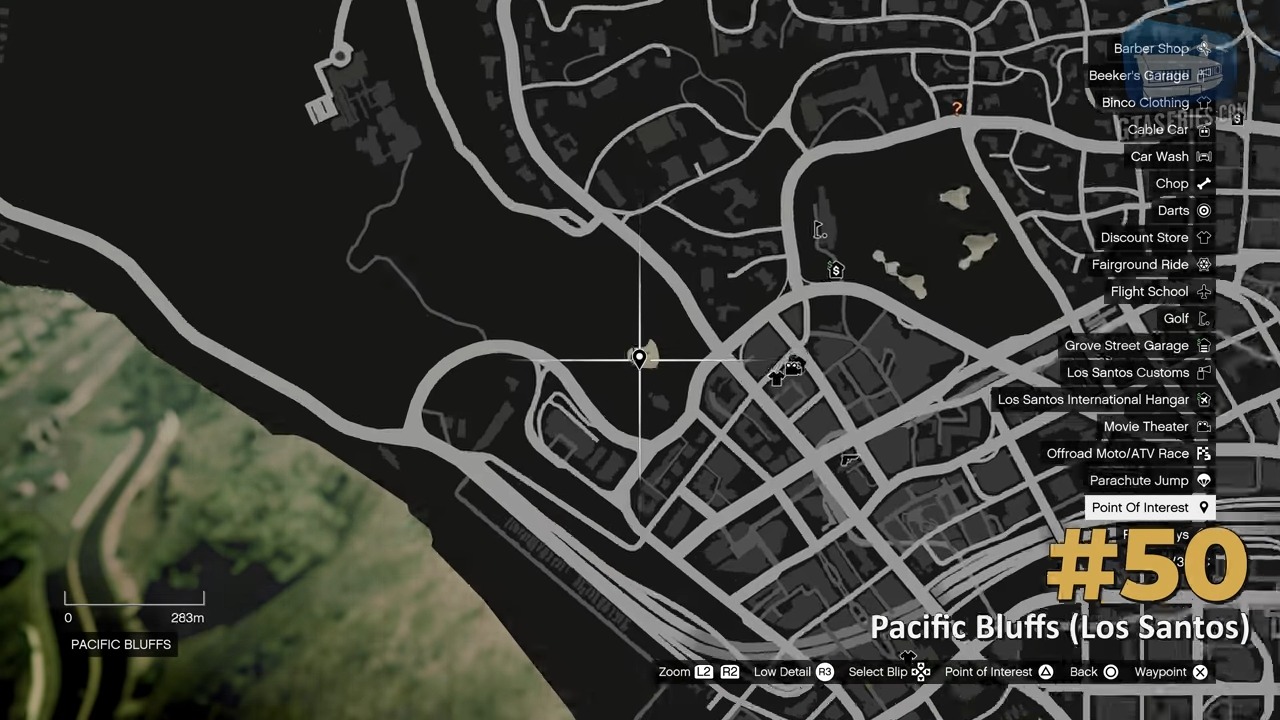 scrap letter location GTA 5 pacific bluffs