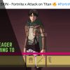 Eren Yeager skin is coming to Fortnite