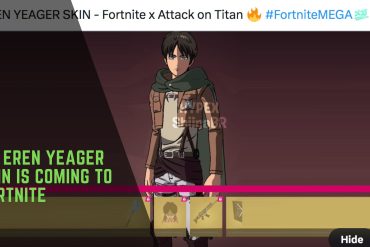 Eren Yeager skin is coming to Fortnite