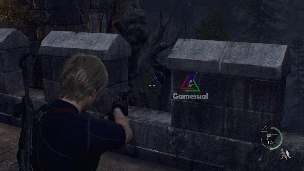 resident evil 4 remake castle gate blue medallions location