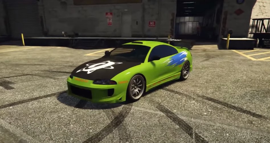 Green colored penumra being replicated to look like Brian's Mitsubishi Eclipse