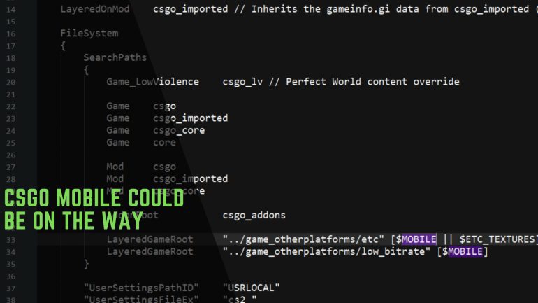CSGO Mobile Could Be On The Way