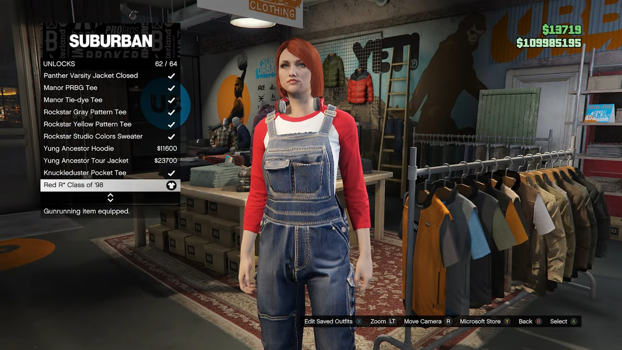 Chucky Female Outfit baddie gta 5 female