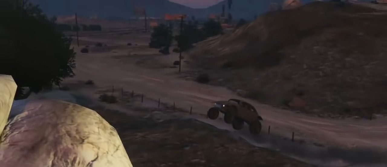 GTA 5: Stunts at Sandy Shores Landing Strip