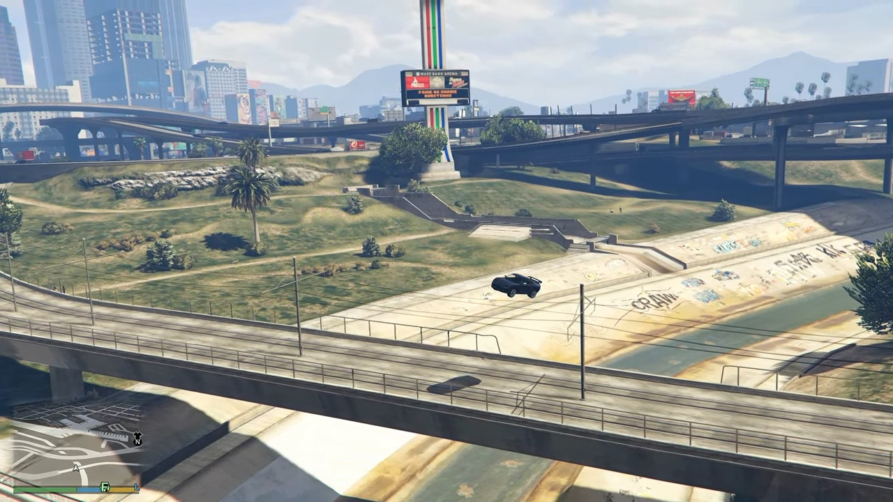 GTA 5: Stunts at Los Santos Drain Control