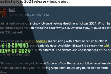 GTA 6 Is Coming Holiday Of 2024