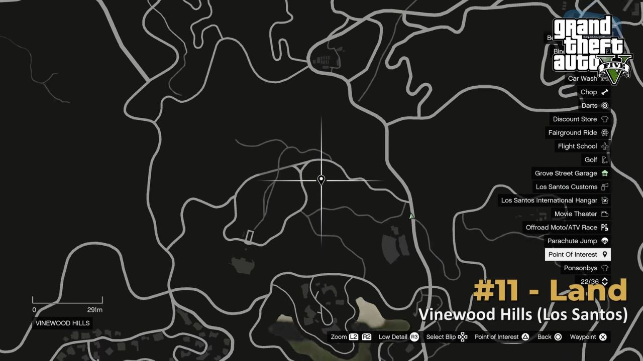 gta 5 online Location 11 Vinewood Hills