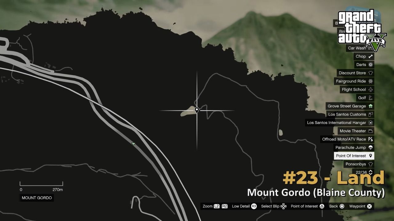 Location 23 Mount Gordo gta 5 online