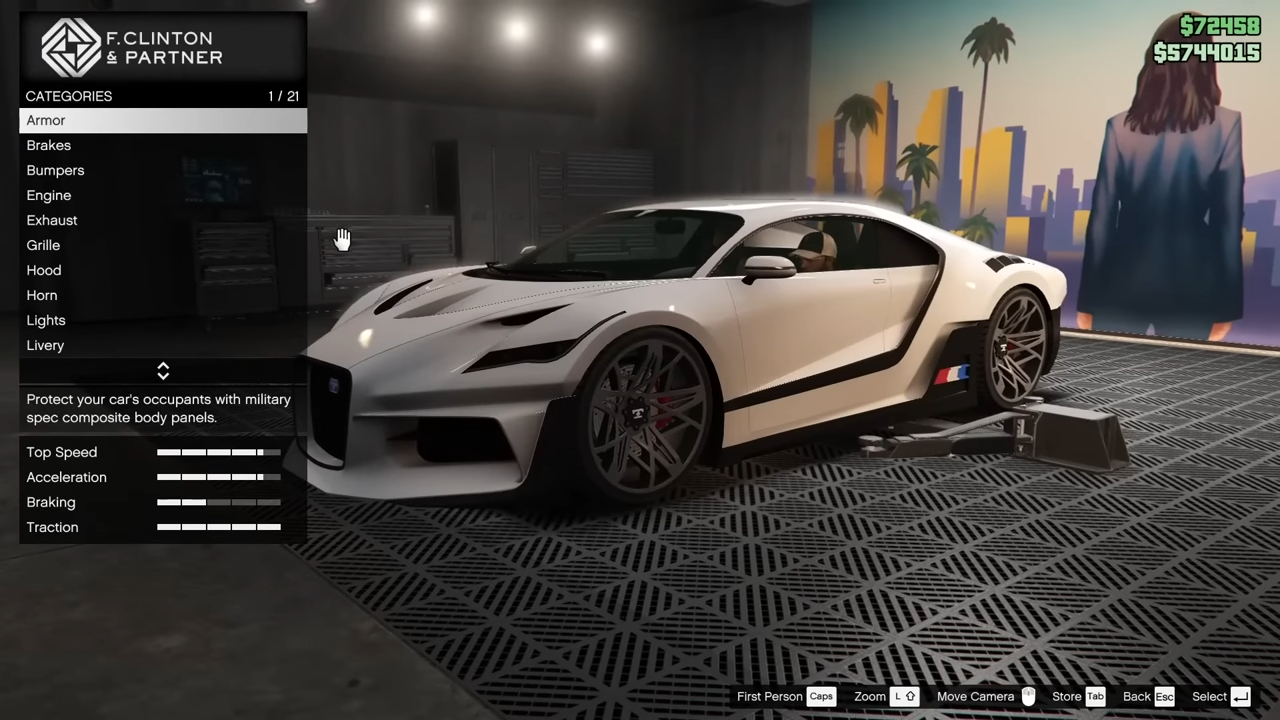 Truffade Thrax (Bugatti Divo) in GTA 5