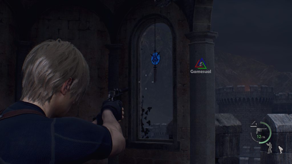 resident evil 4 remake castle gate blue medallions location