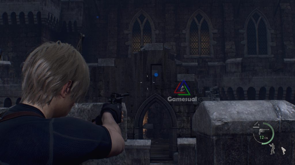 resident evil 4 remake castle gate blue medallions location