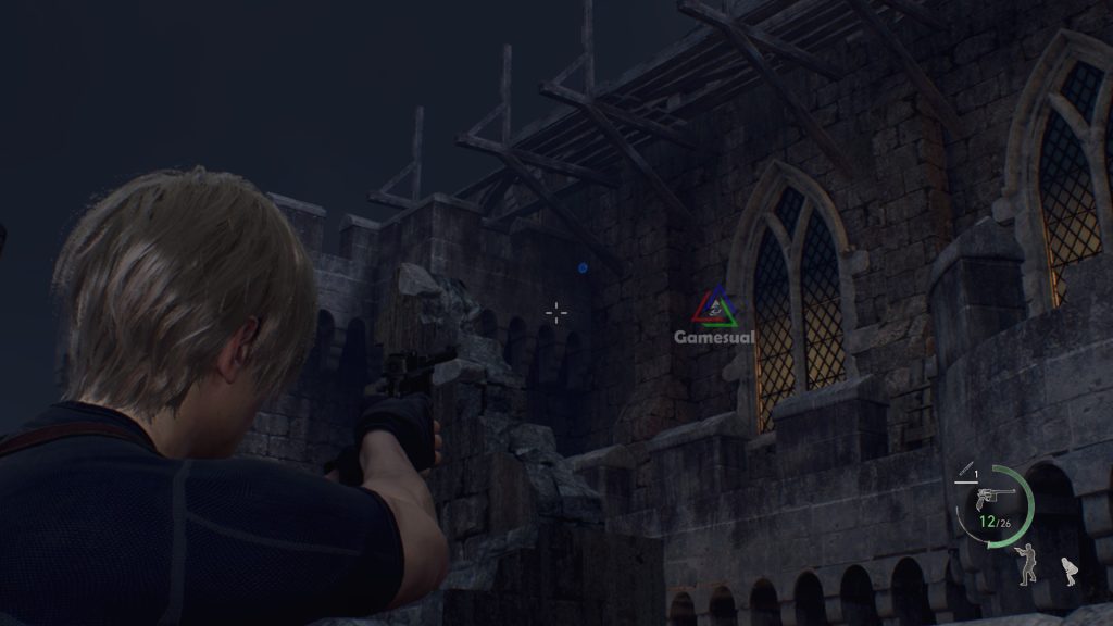 resident evil 4 remake castle gate blue medallions location