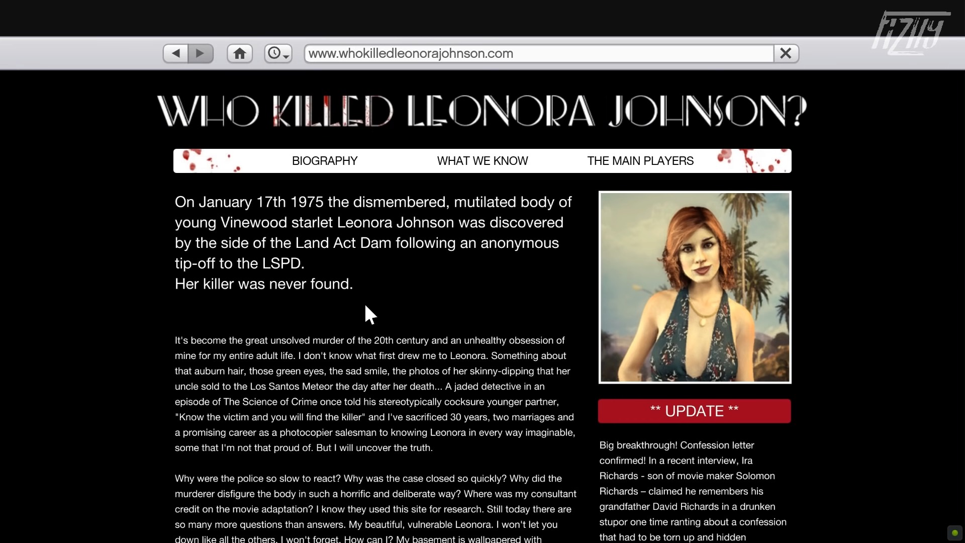 leonora johnson murder mystery gta 5