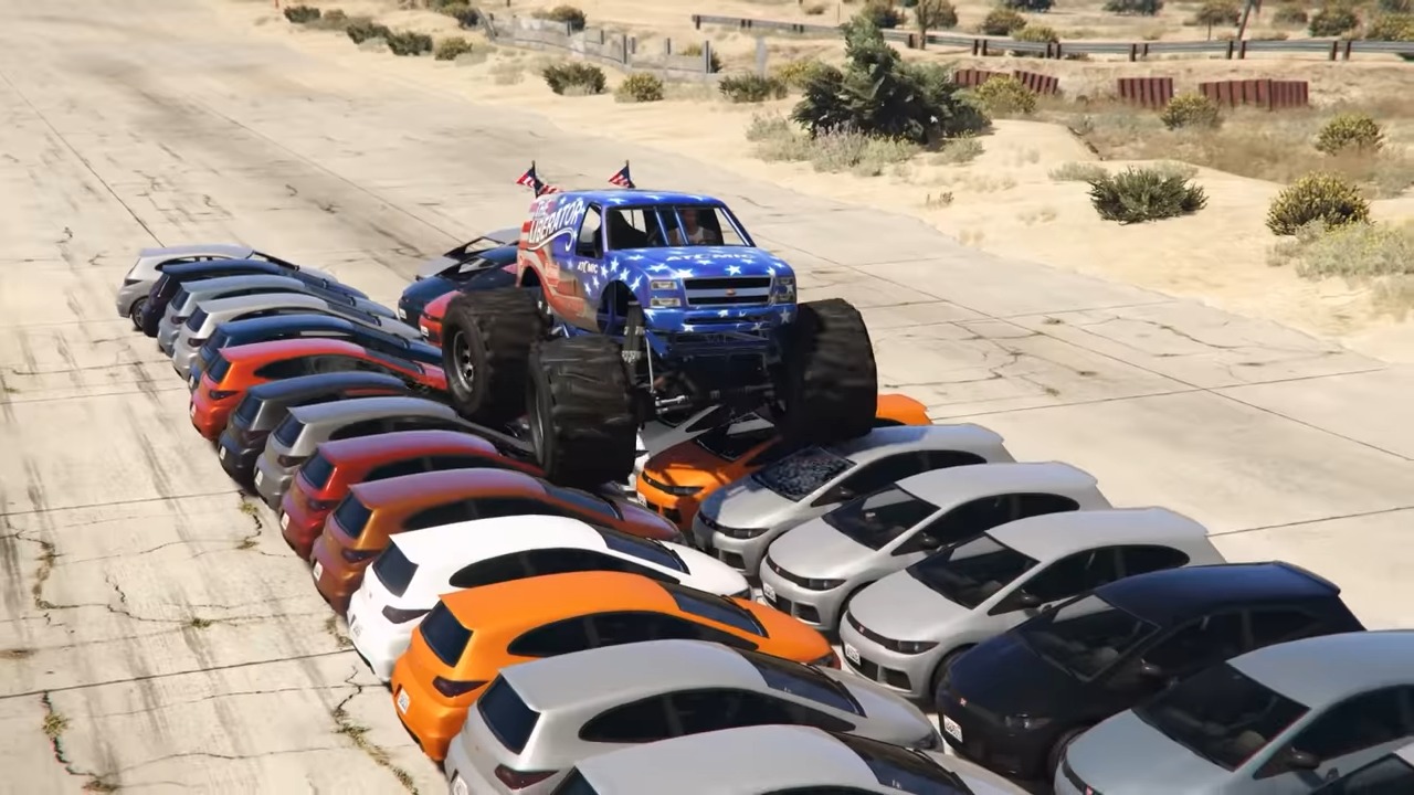 monster truck liberator gta 5 online performance