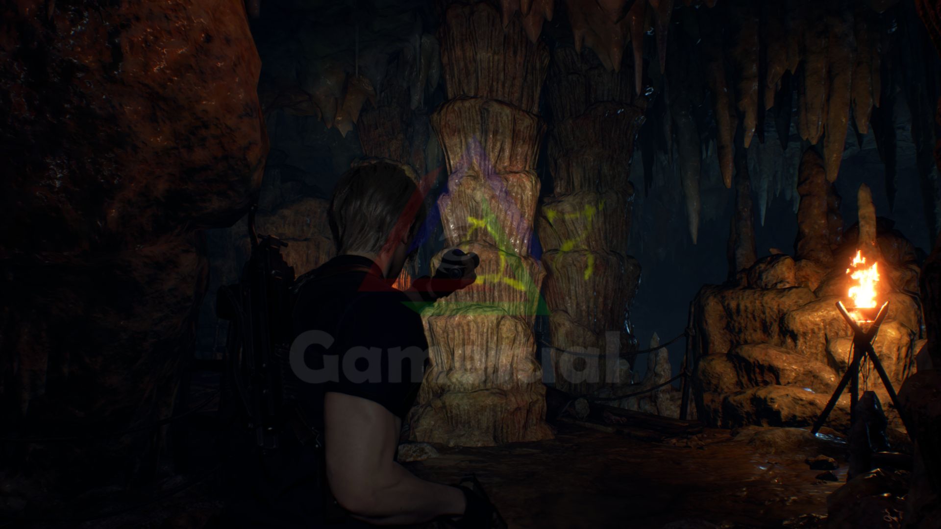 second symbol lake puzzle resident evil 4 Large Cave Shrine