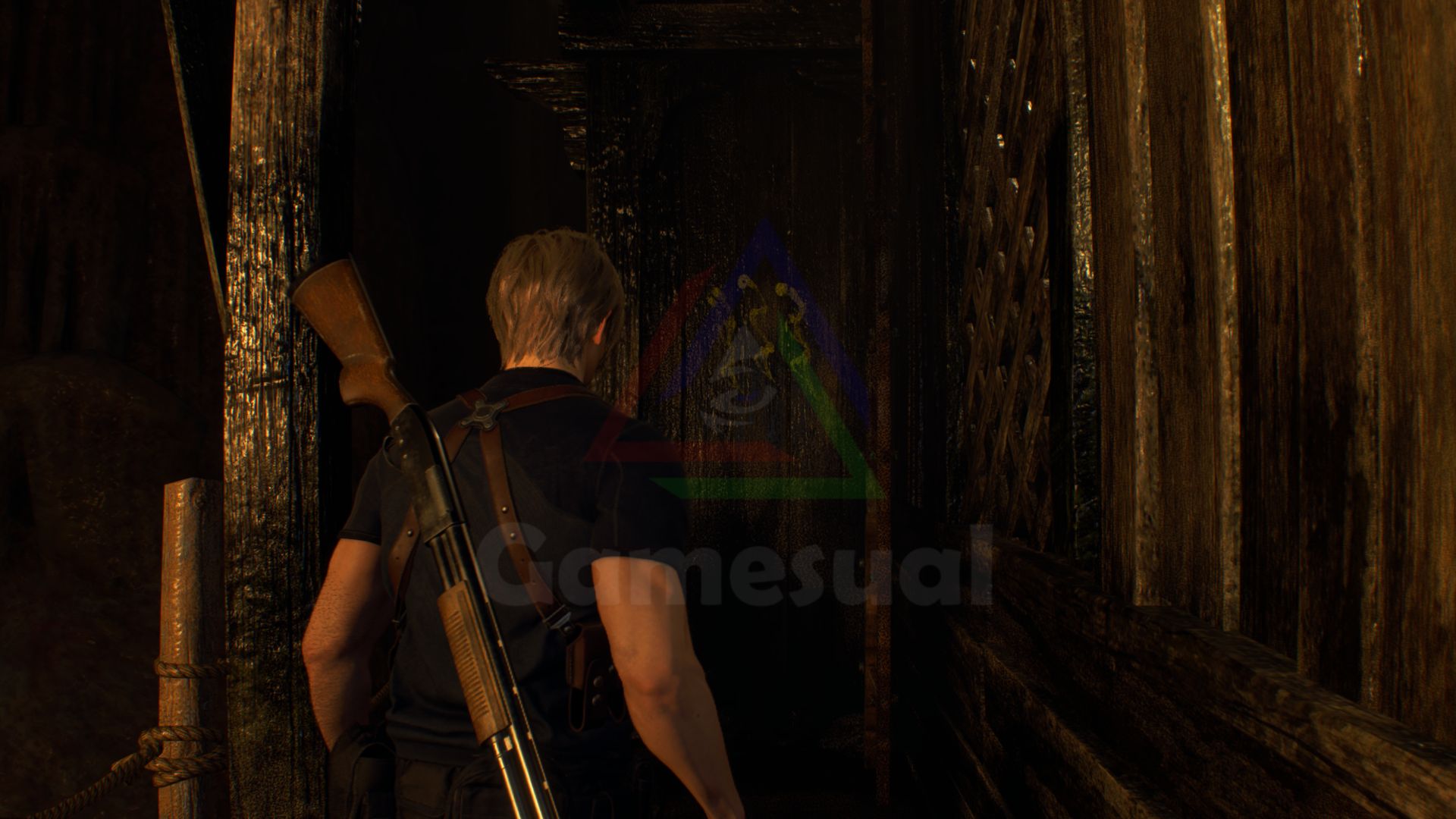 symbol 3 small cave shrine resident evil 4