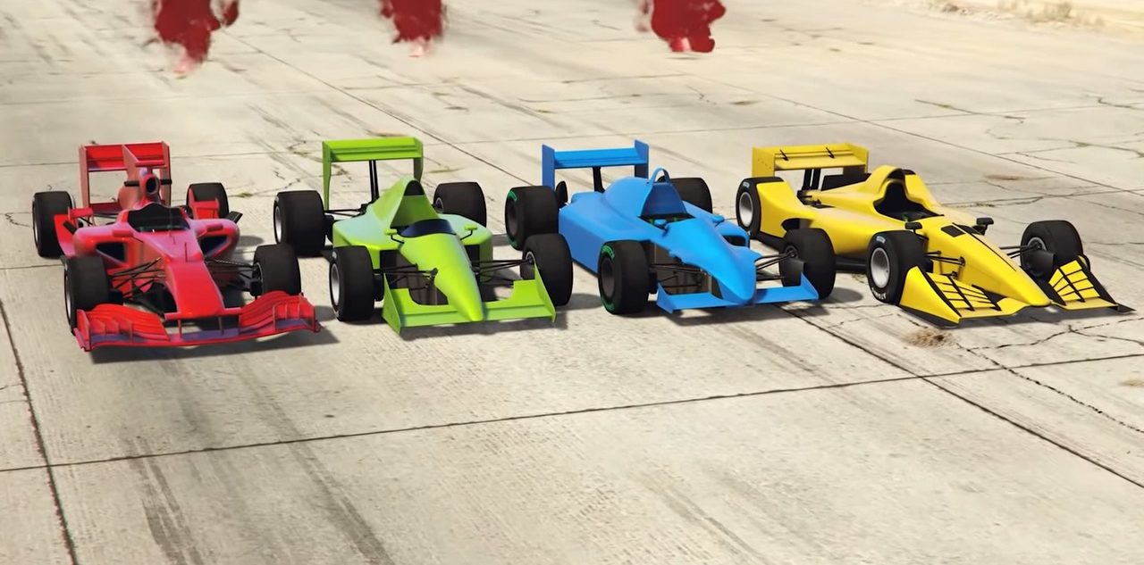 All the F1 cars featured in GTA 5