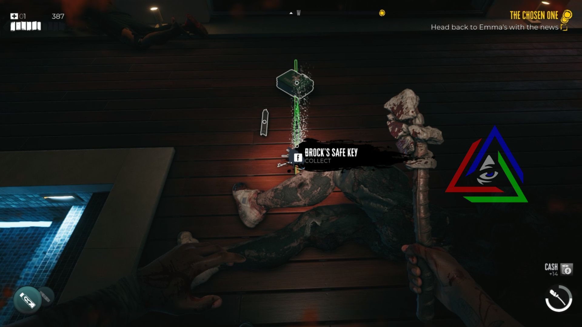 Brock's Safe key along with some weapon and other materials in Dead Island 2