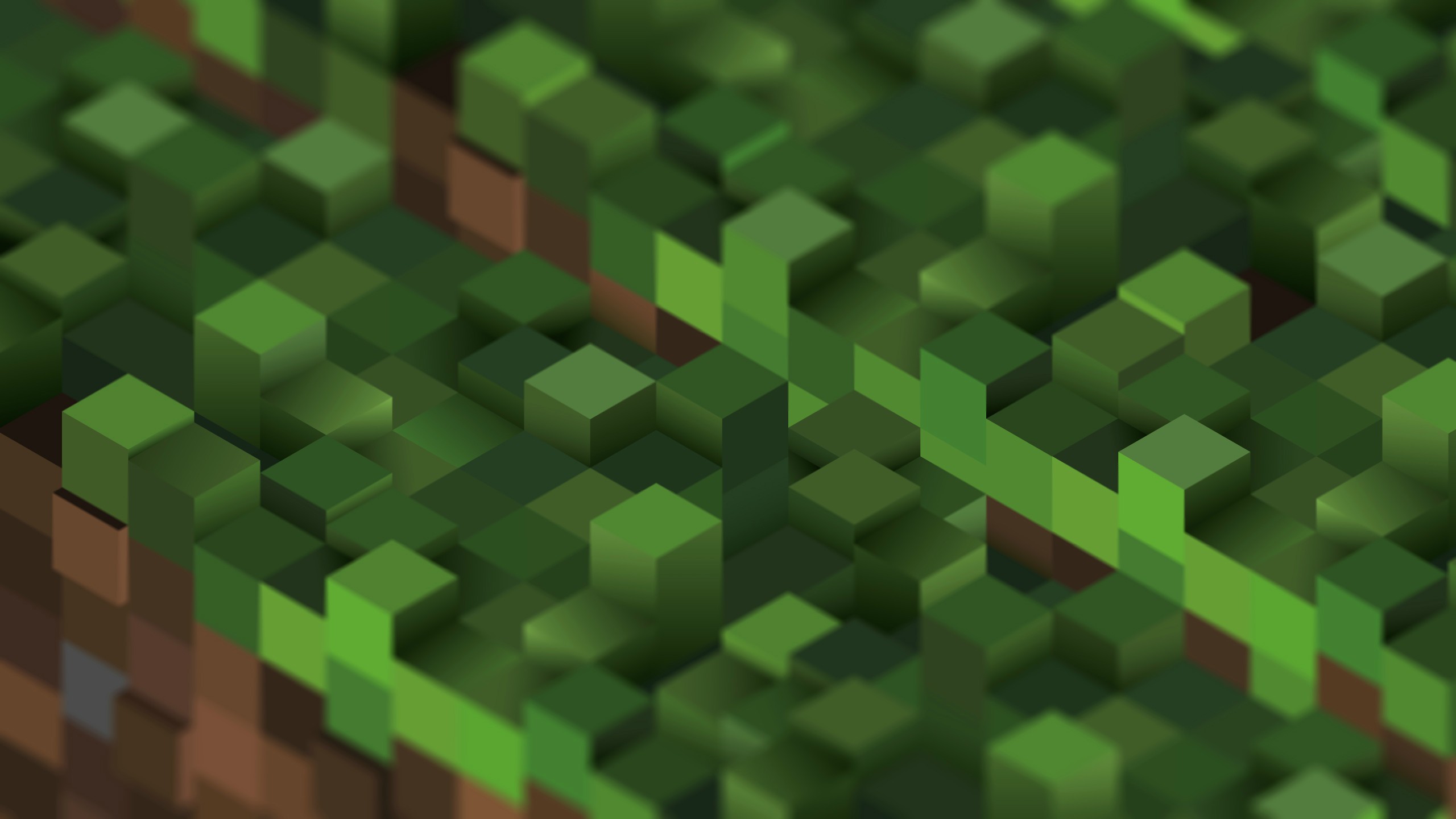 close up of a grass block