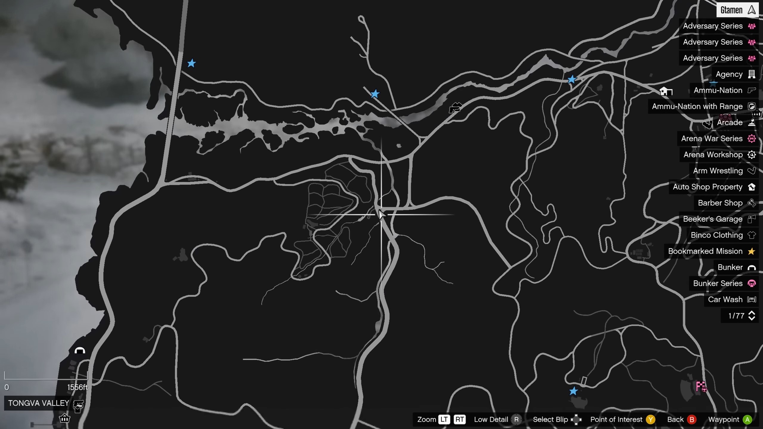 Crossing Of Tongva Drive And Zancudo Road Location GTA 5