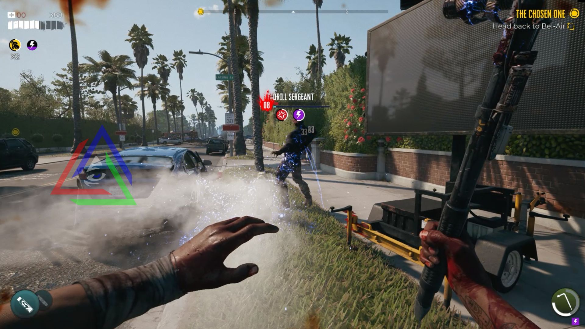 attacking using shock in dead island 2