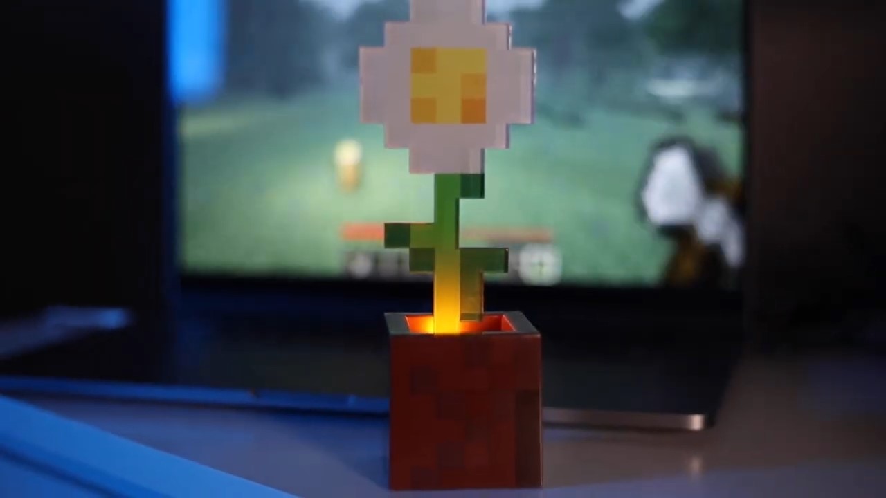 Minecraft Flower Pot lighting