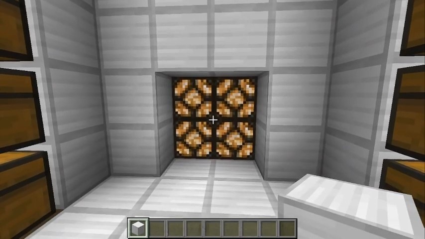 Minecraft Redstone Lamp Piston Door