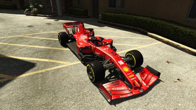 SF1000 Formula One Ferrari F1 2020 MOD for GTA 5 by Azam yusandha (Credits: gta-mods.com)