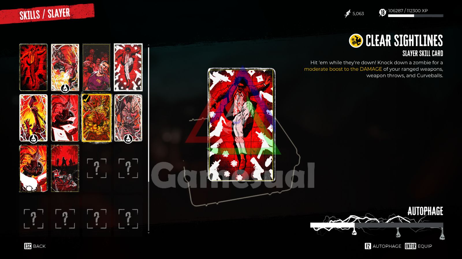 clear sightlines skill card dead island 2