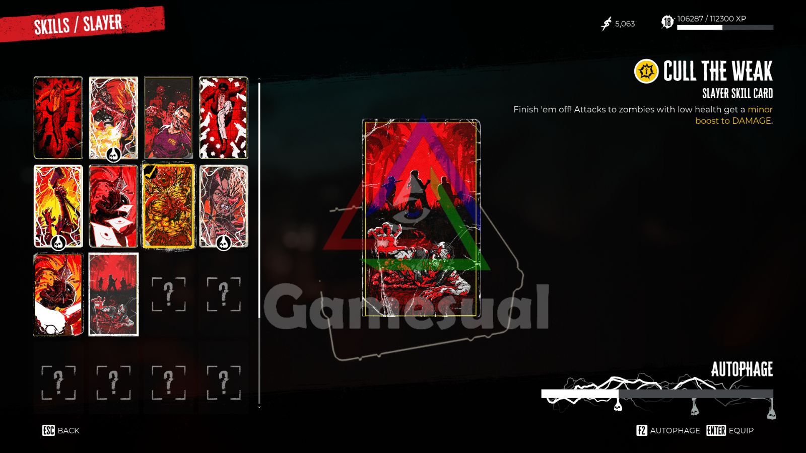 cull the weak skill card dead island 2