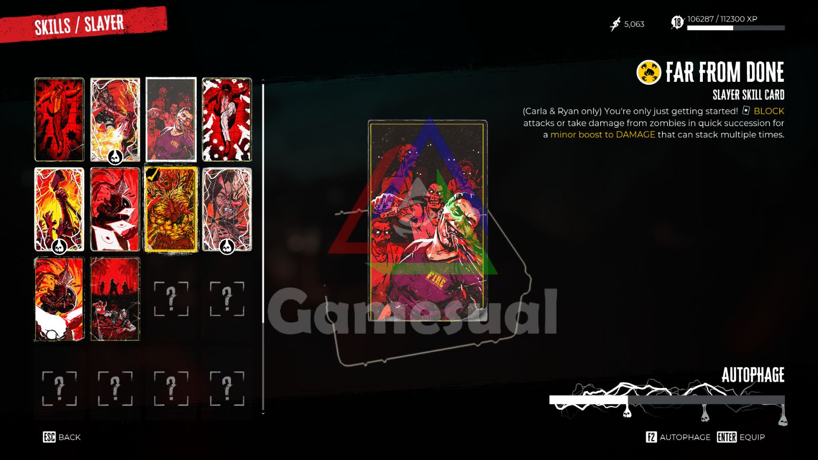 far from done skill card dead island 2 