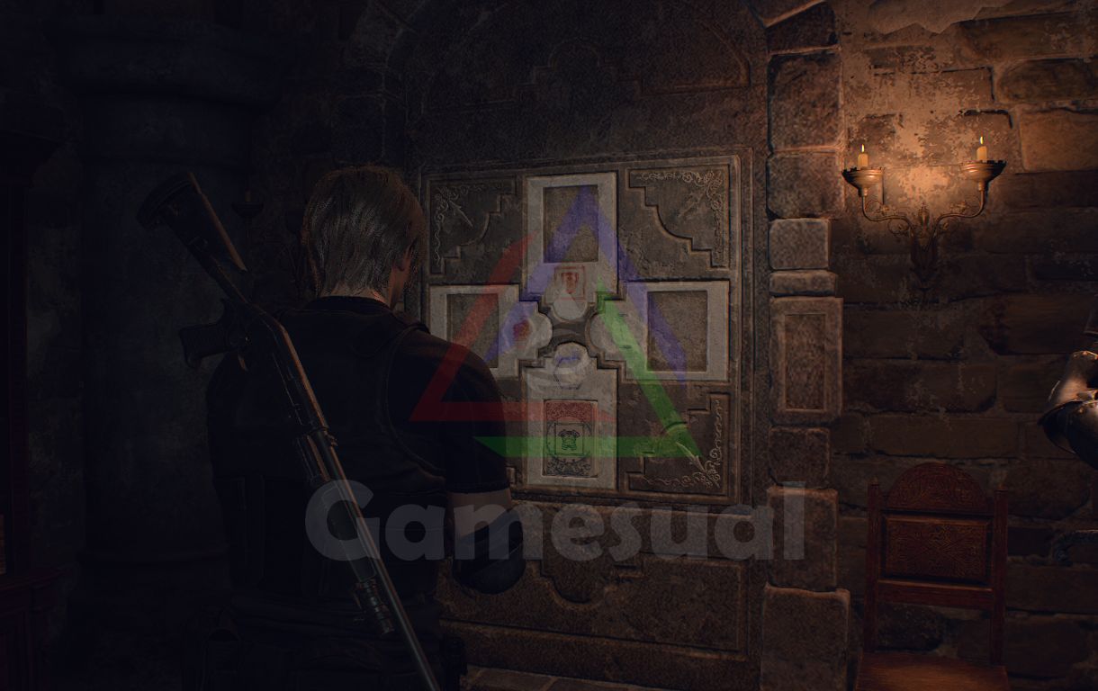 Lithograph Puzzle in RE4 remake