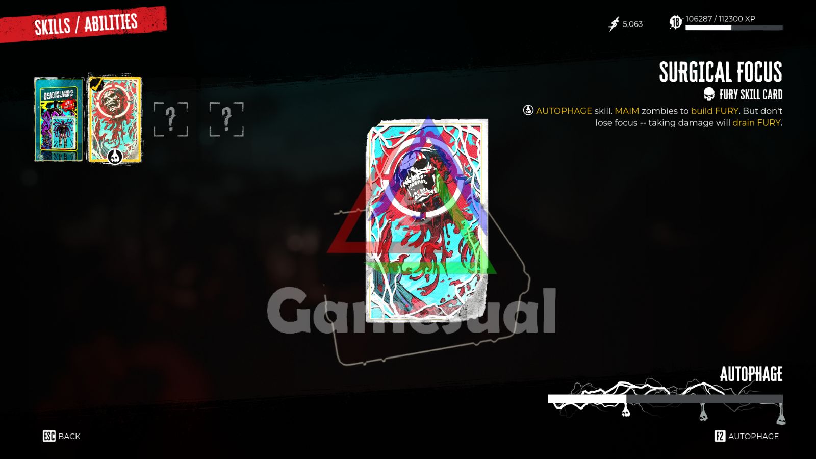 surgical focus skill card dead island 2