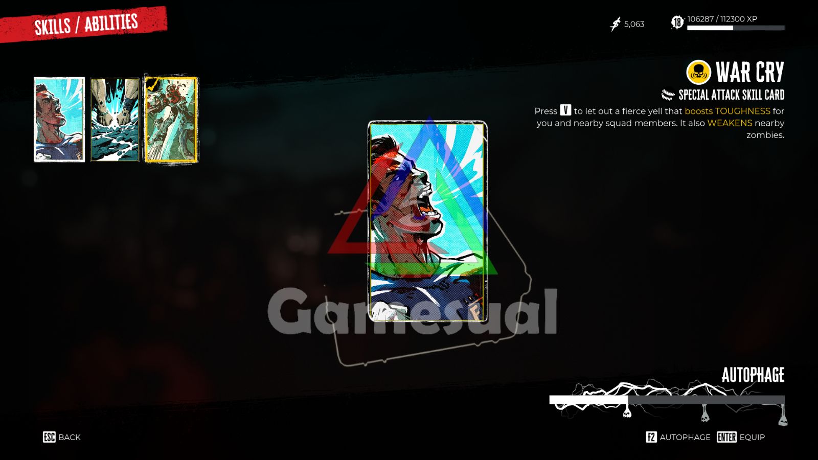 war cry skill card dead island 2