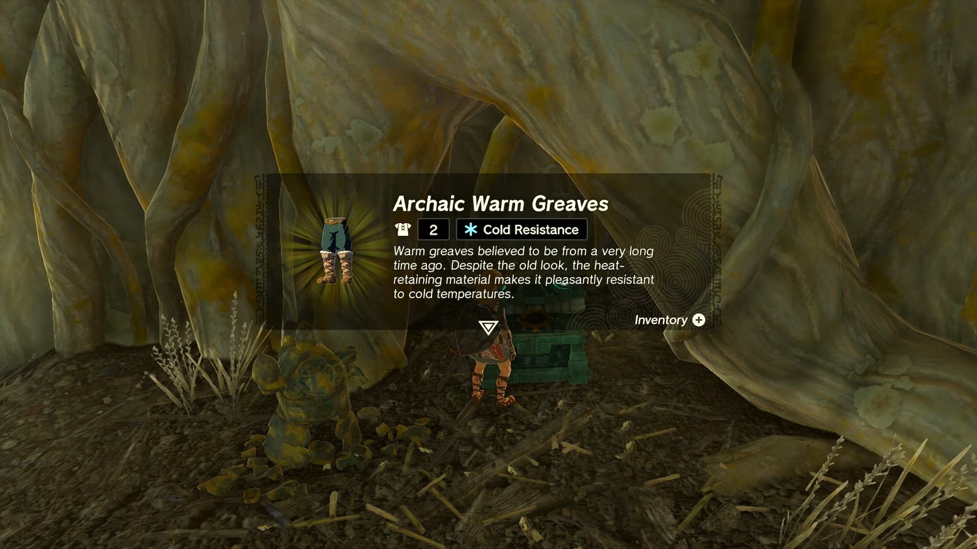 Archaic Warm Greaves in Zelda Tears of the Kingdom