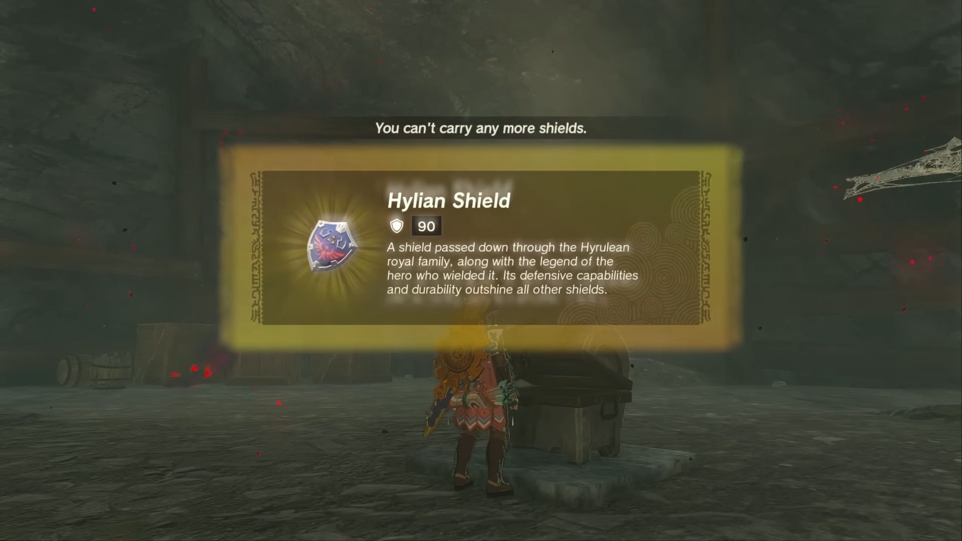 Hylian Shield in the chest