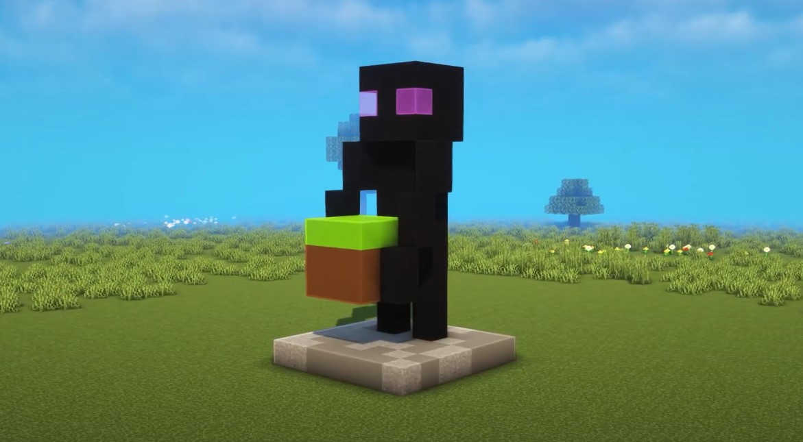 Mobs statue in Minecraft