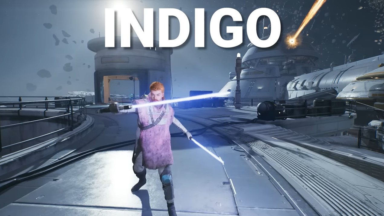 Lightsaber of indigo color