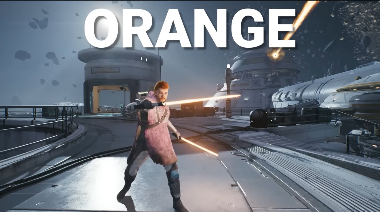 Lightsaber of orange color