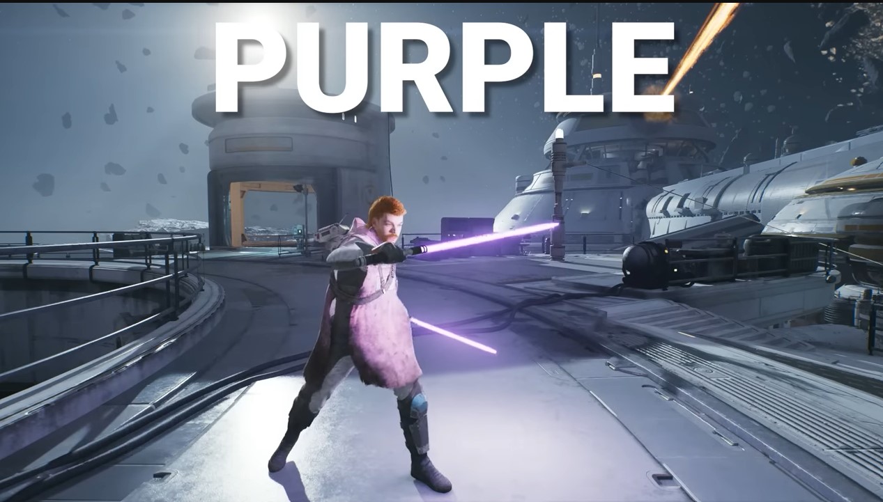 Lightsaber of purple color