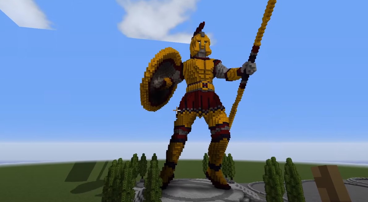 Roman Soldier Statue Minecraft