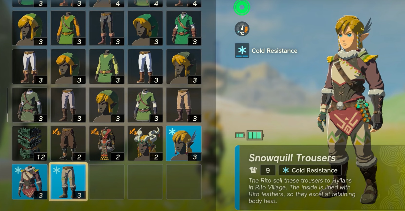 snowquill armor set