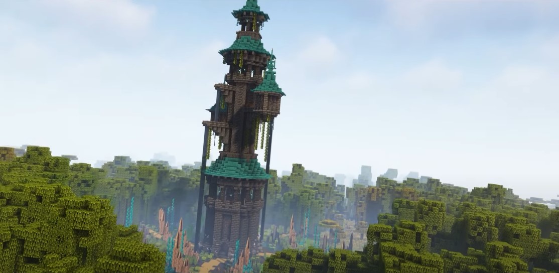 Wizard Tower statue Minecraft