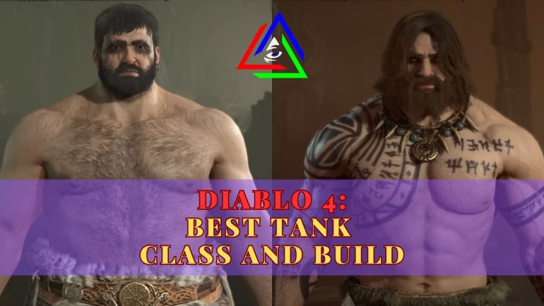 Barbarian and Druid standing with title text infront.