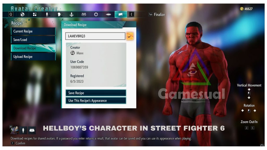 HellBoy in Street Fighter 6.