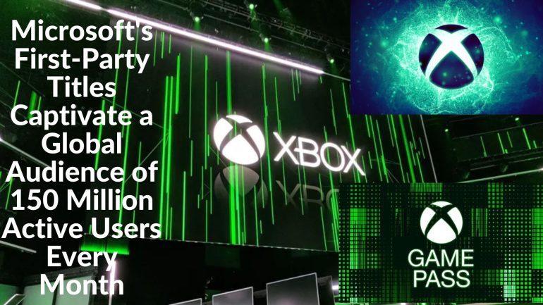 Microsoft's First-Party Titles Captivate a Global Audience of 150 Million Active Users Every Month