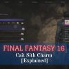 Settings menu open showing redeemable items in FInal Fantasy 16