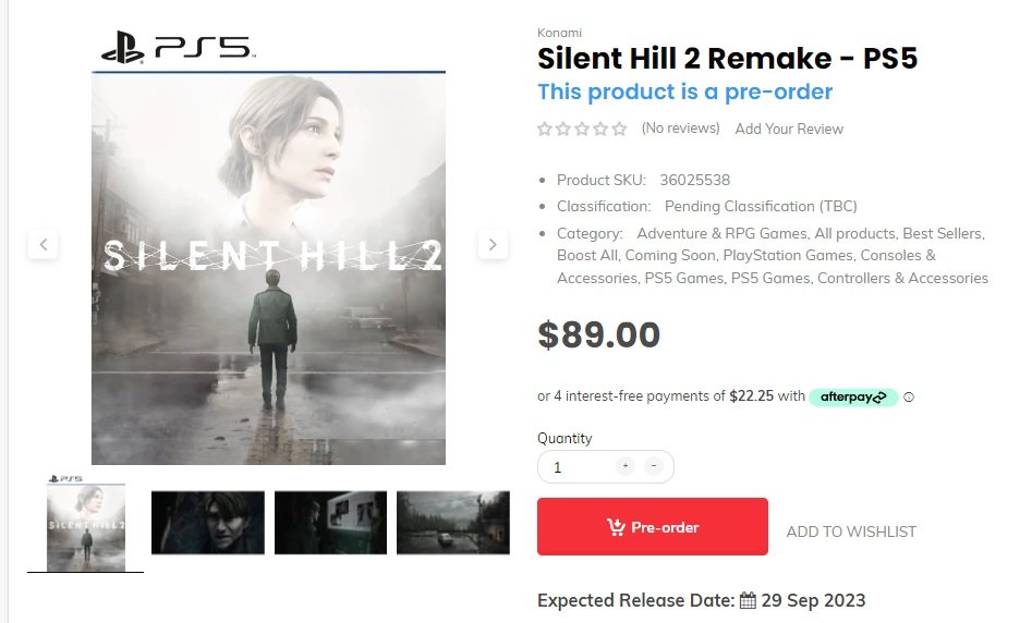 Silent Hill 2 Remake Release Date Leaked