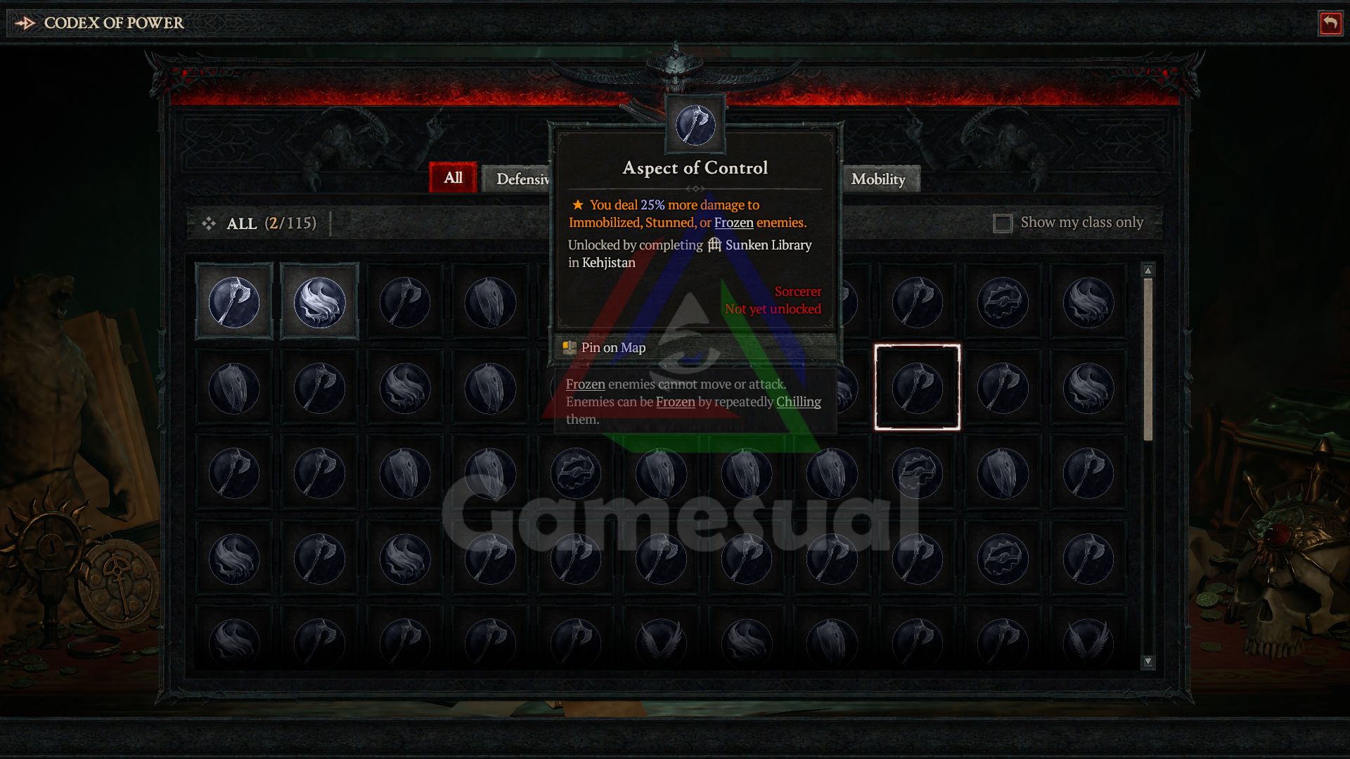 aspect of control diablo 4