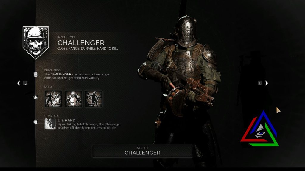 Challenger archetype in remnant 2 with all skills showing